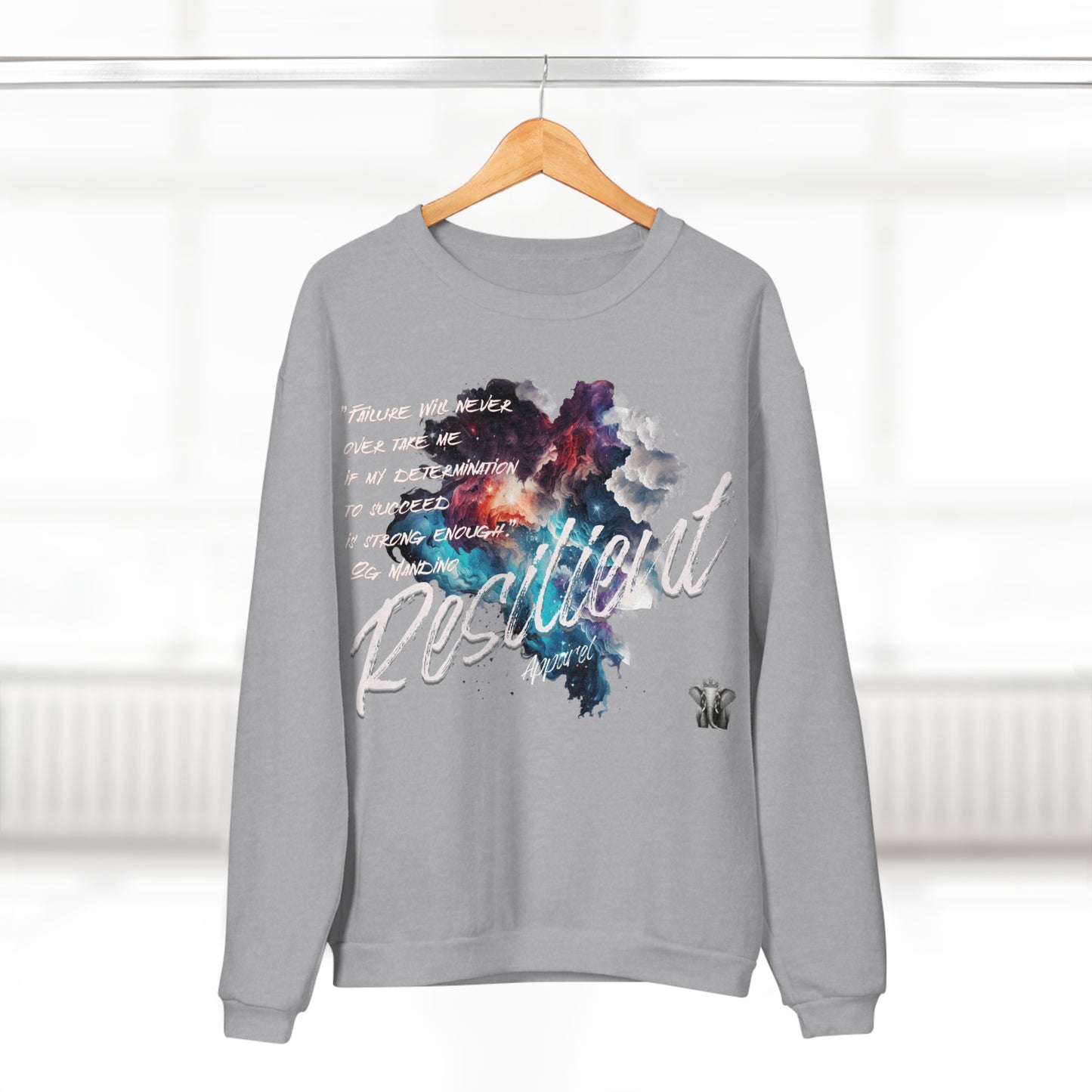 Resilient apparel design #2 Unisex Crew Neck Sweatshirt
