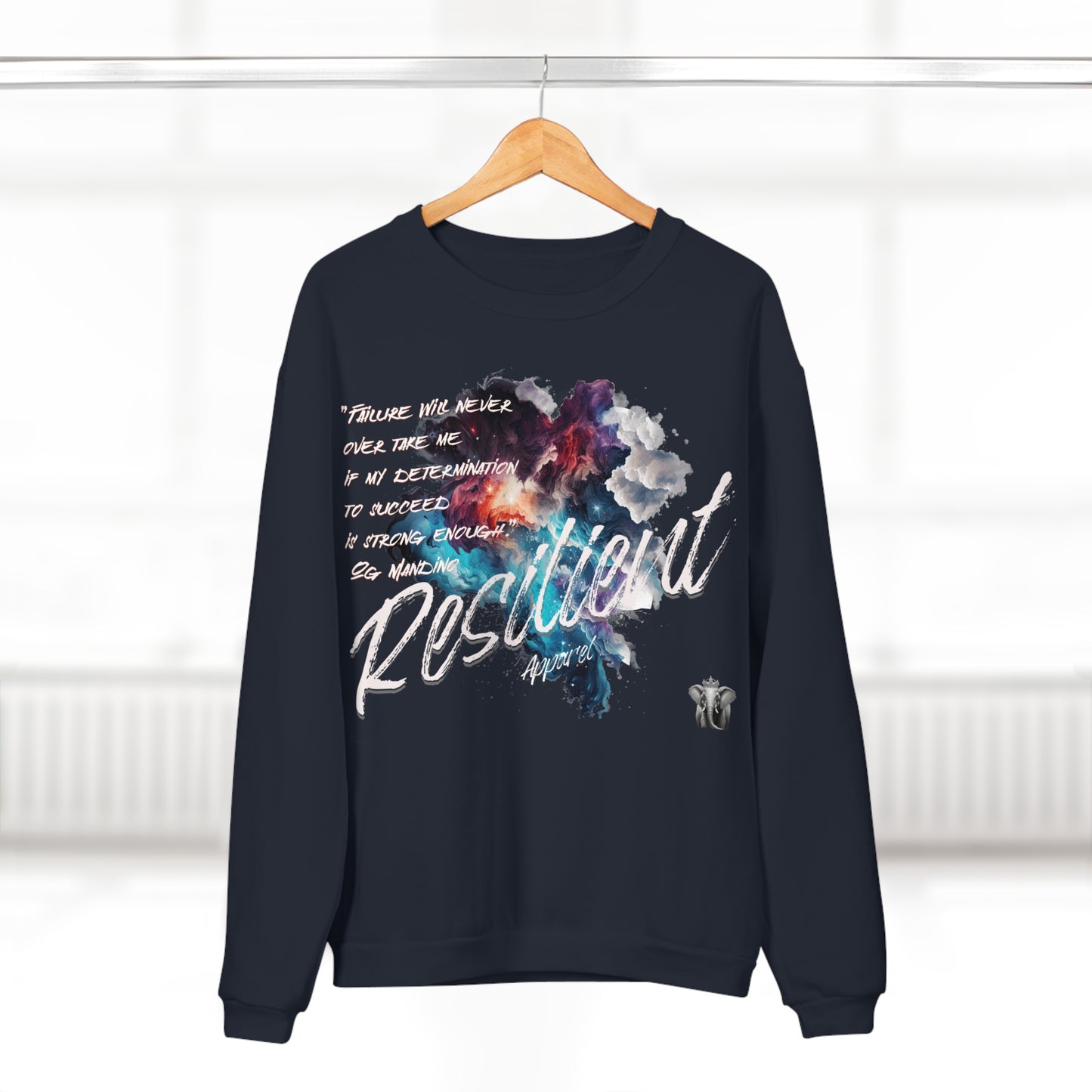 Resilient apparel design #2 Unisex Crew Neck Sweatshirt
