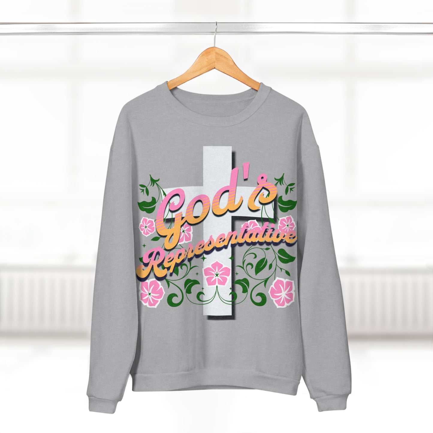 God Representative Unisex Crew Neck Sweatshirt